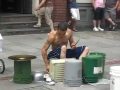 Amazing Street drummer - One of the best i've seen.